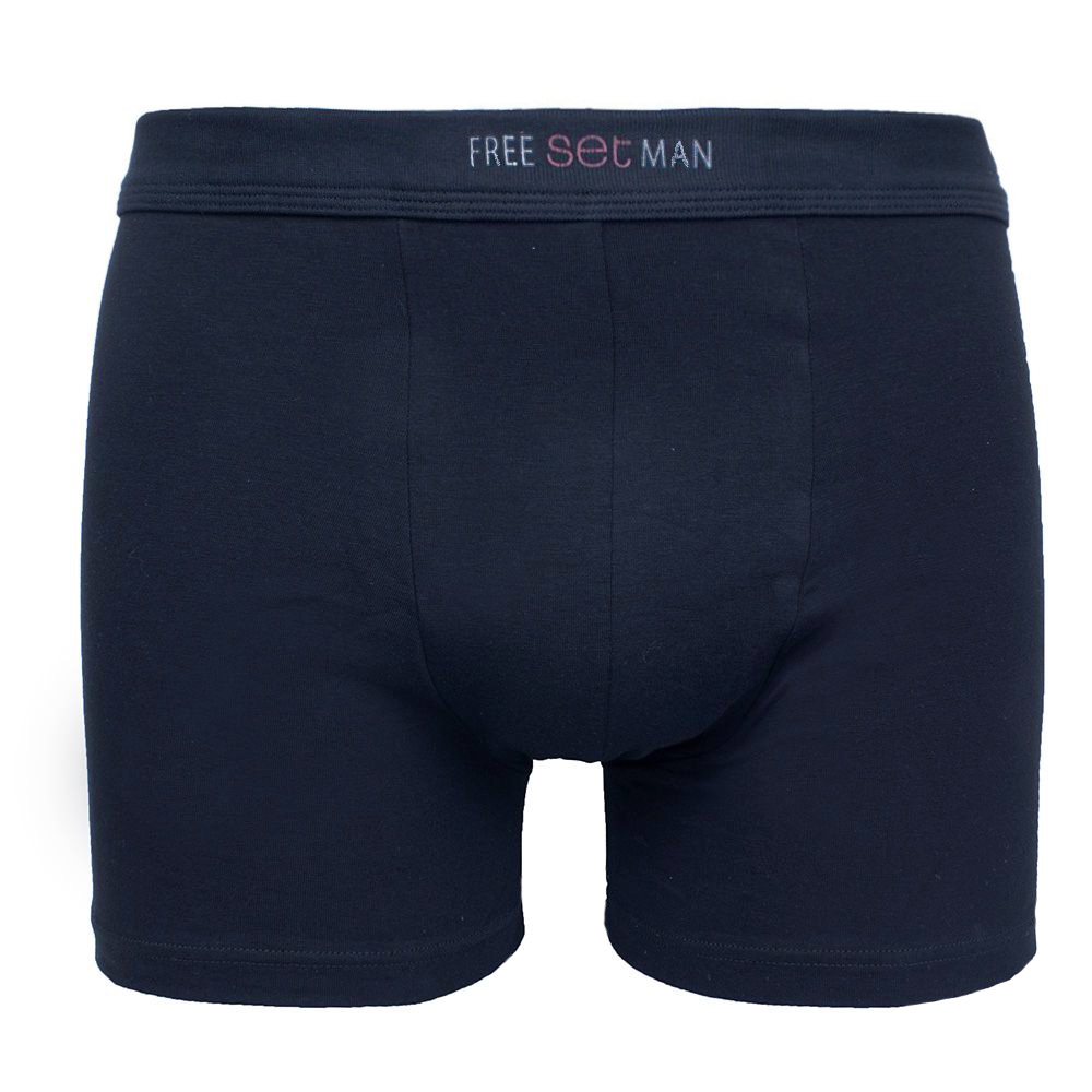 Set Boxershort cotton stretch blauw