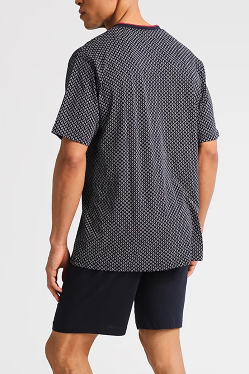 Gotzburg Shortama Manhattan blauw V-hals