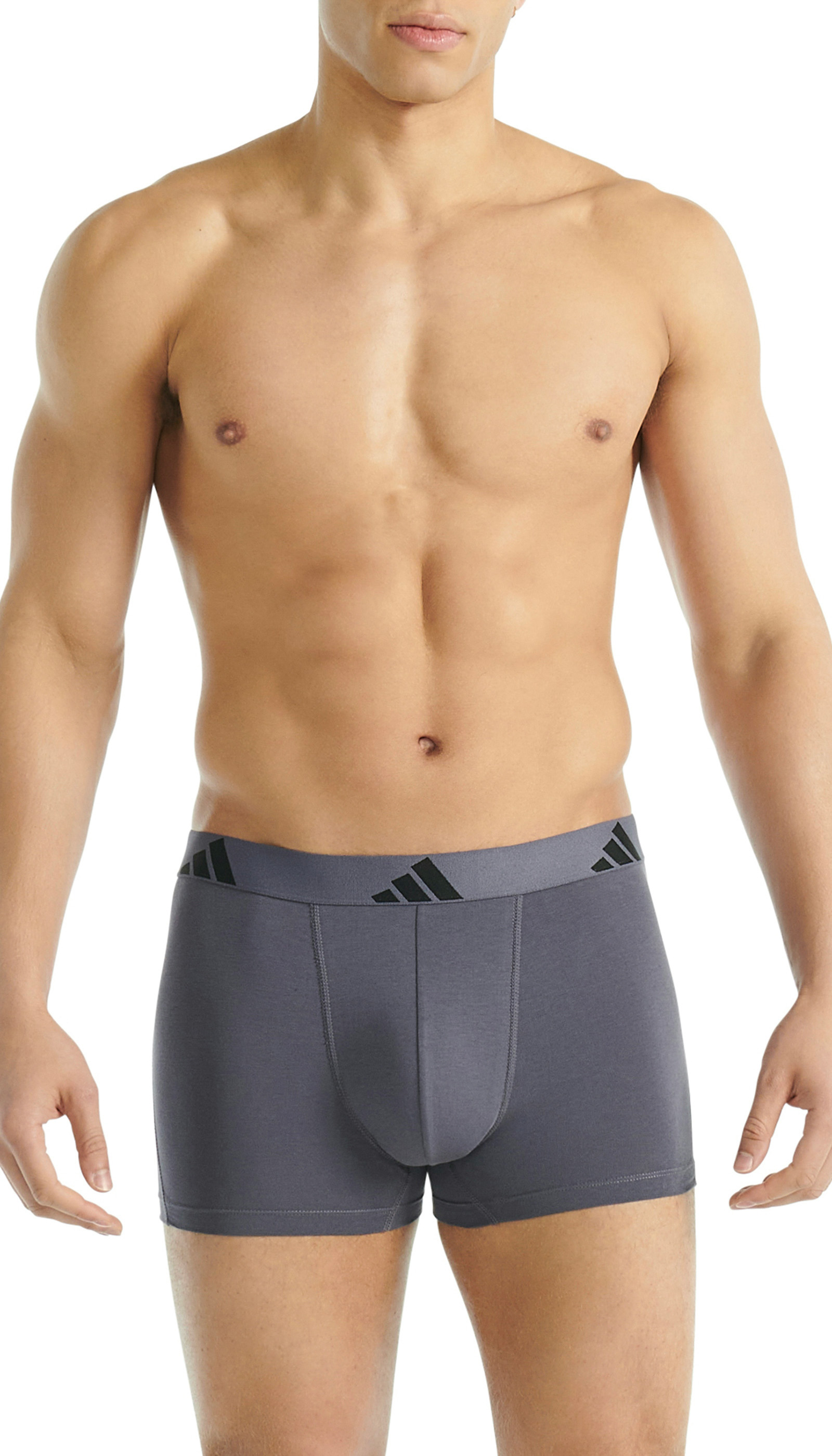 Adidas boxershorts Flex cotton 3-pack beige blauw zwart