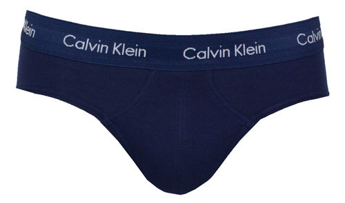 Calvin Klein 3-pack slips donker blauw