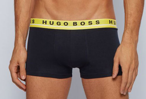 Hugo Boss boxershorts blauw 3-pack voorkant