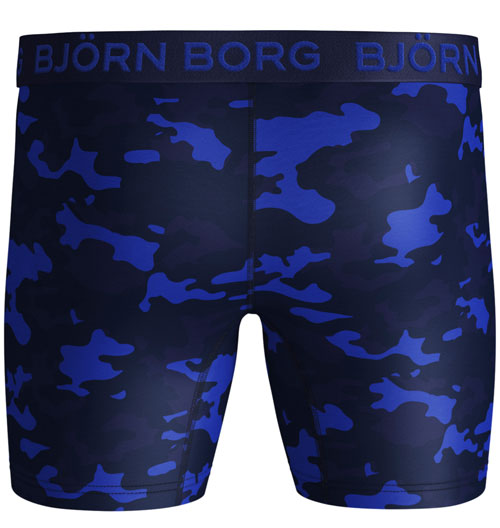 Bjorn Borg boxershort Performance camouflage blauw achterkant