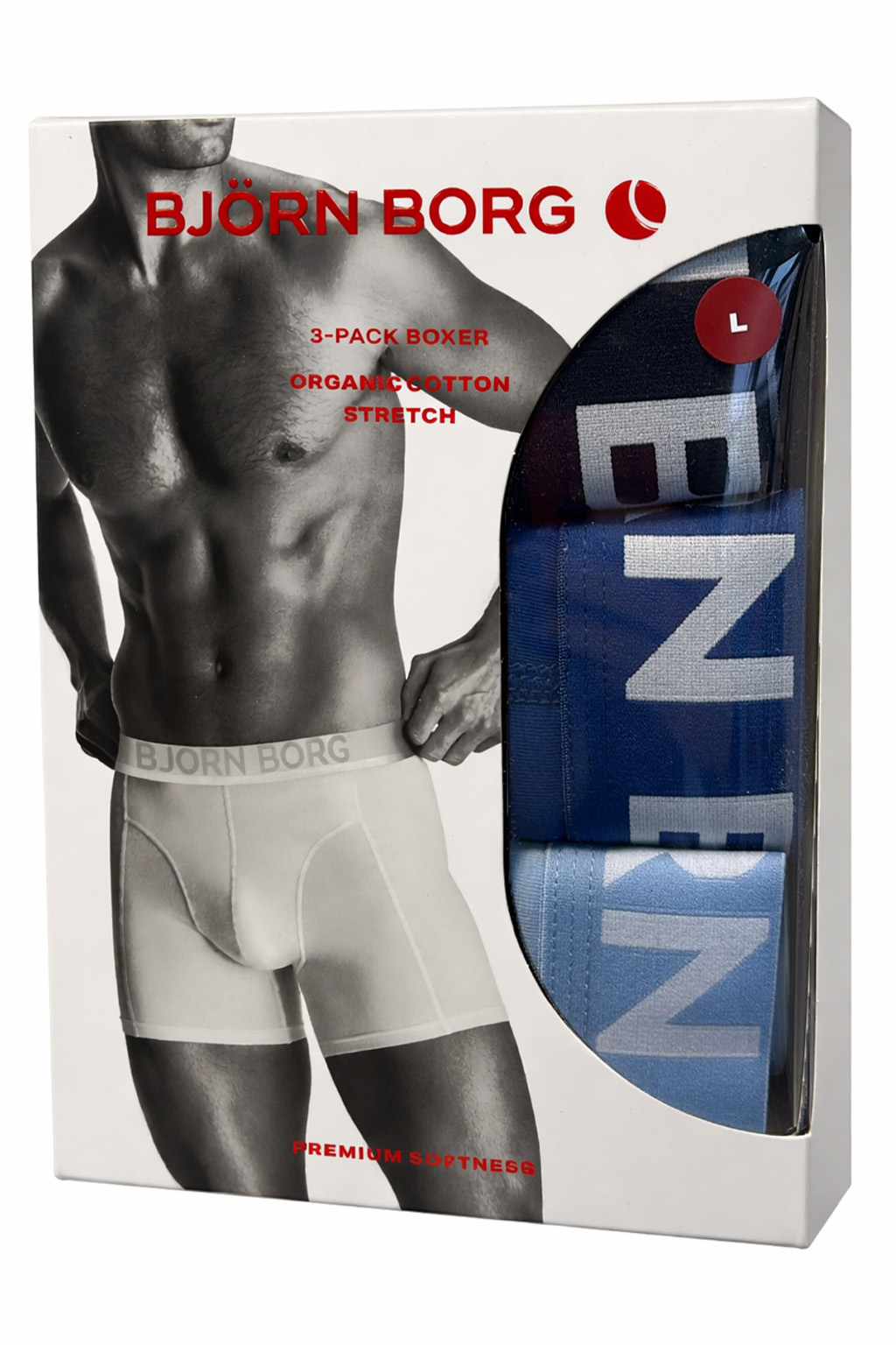 Bjorn Borg Boxershorts Organic cotton 3-pack blauw - blue
