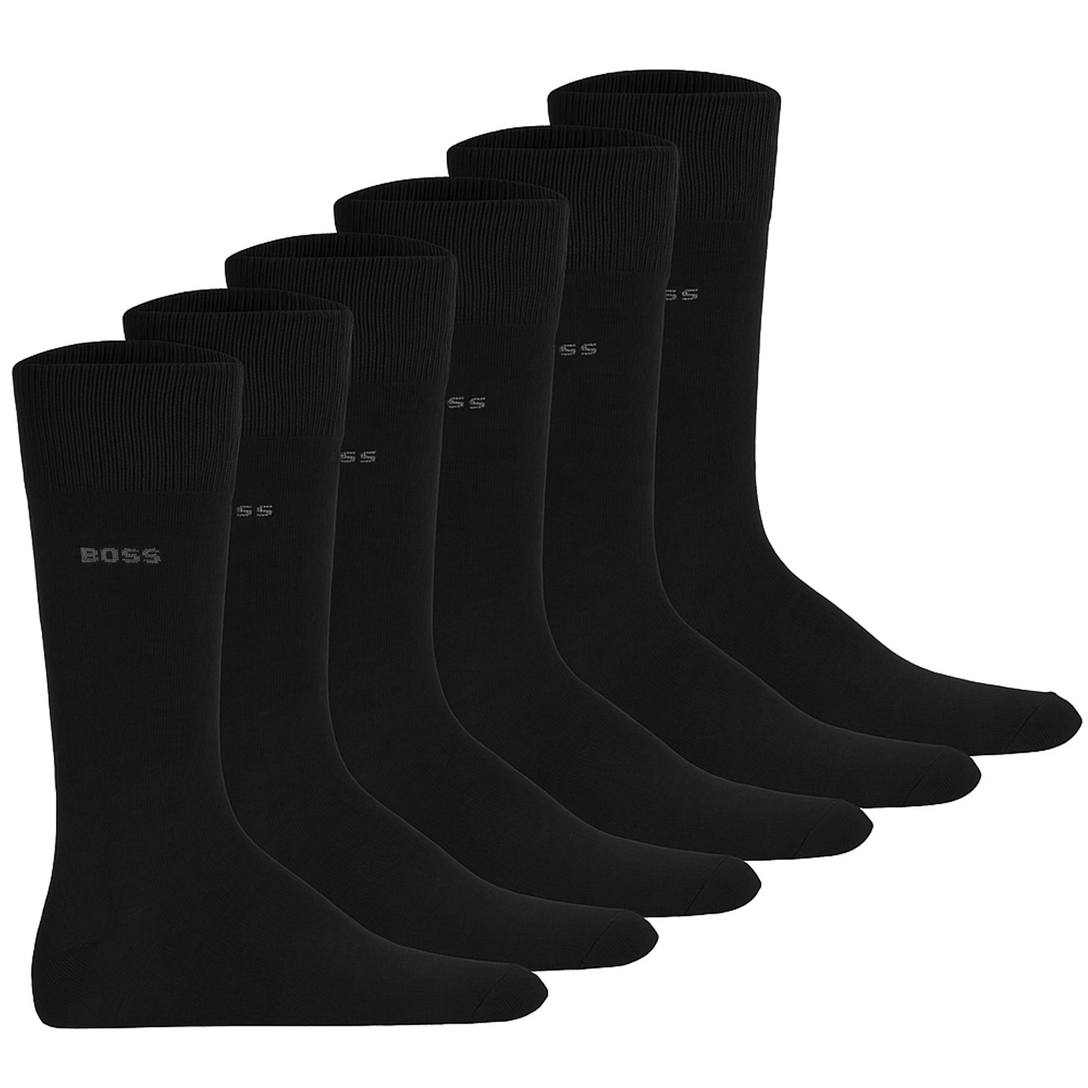 Boss Sokken 6-paar zwart 