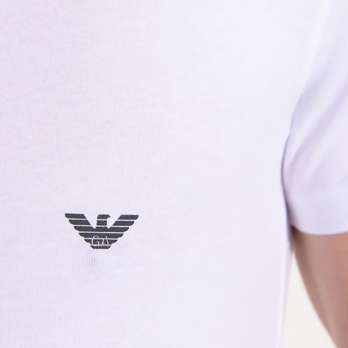 Armani T-shirts Core met V-hals detail
