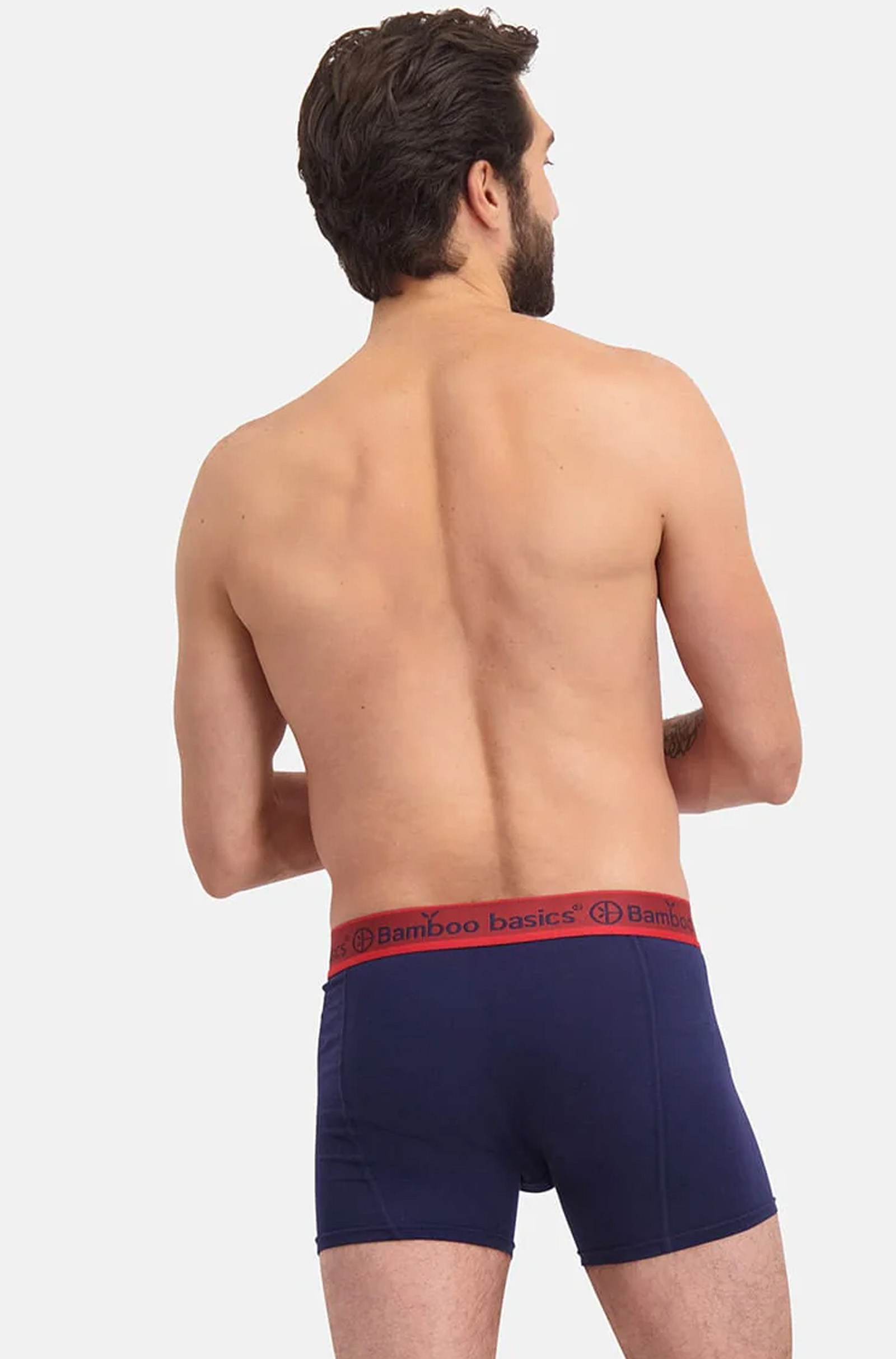 Bamboo basics  7-pack boxers Rico zwart-rood blauw