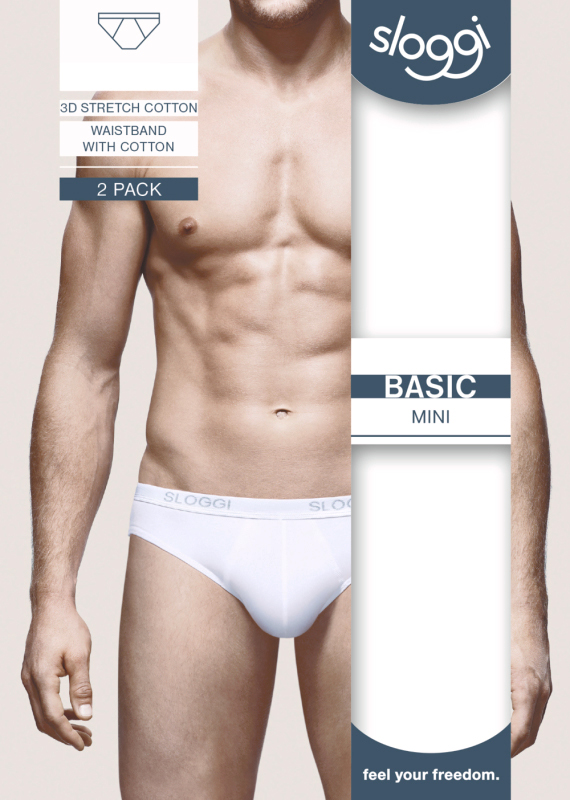 Sloggi men Basic Mini grijs 4-pack = 3+1 gratis  