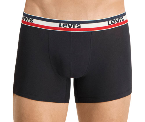 Levi's boxershorts zwart voorkant