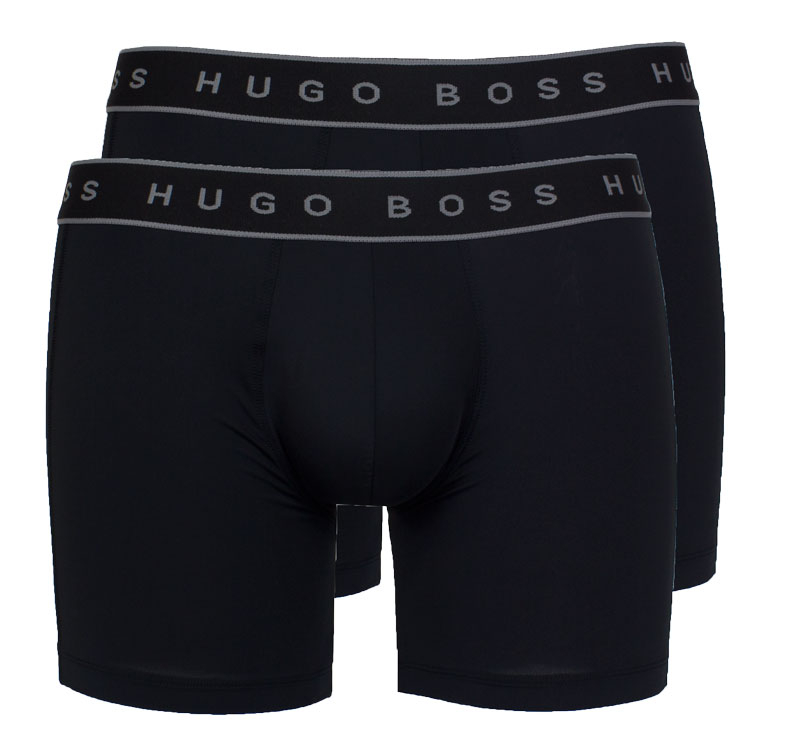 Hugo Boss boxershort microfiber 2-pack zwart