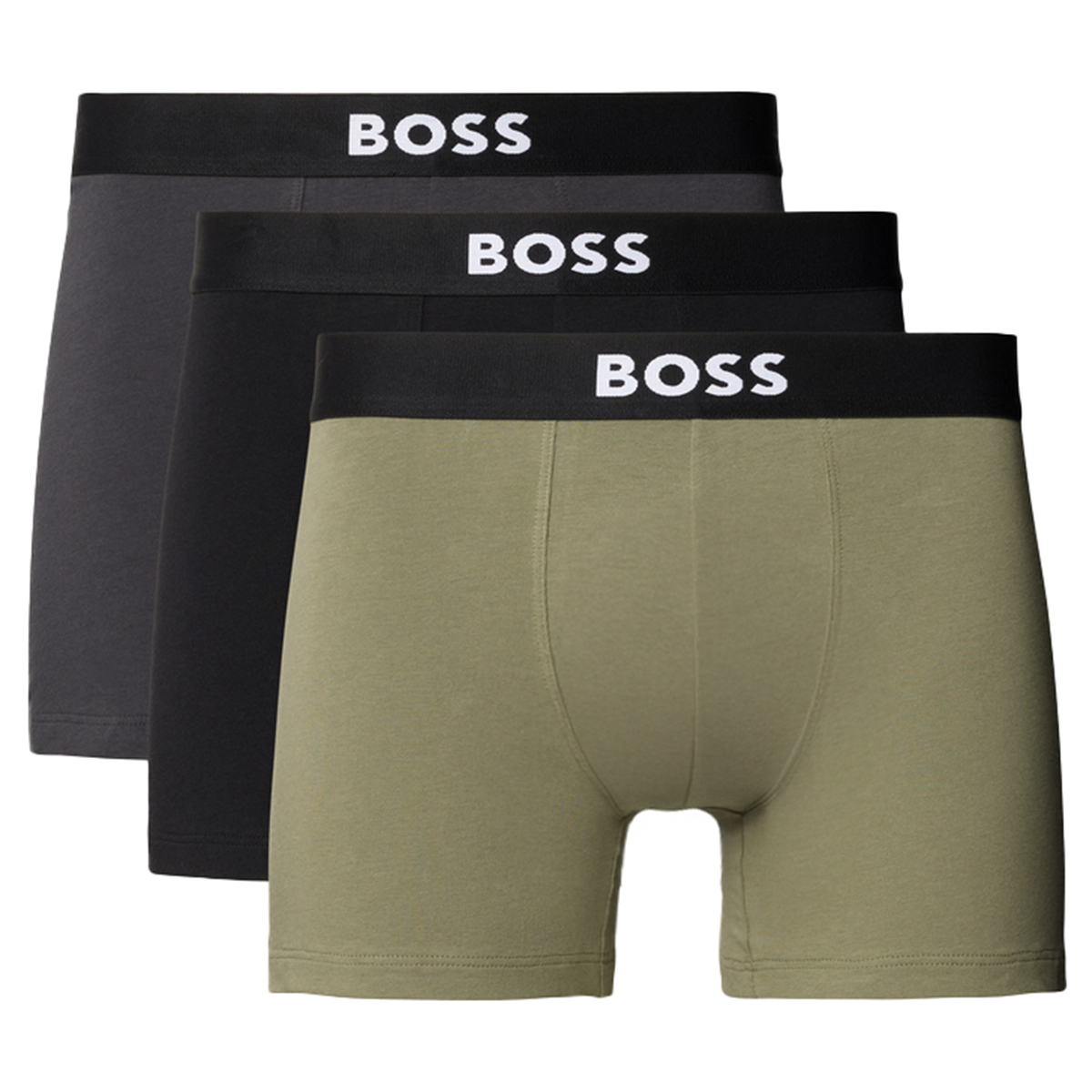 Boss ONE boxershorts groen-grijs-zwart