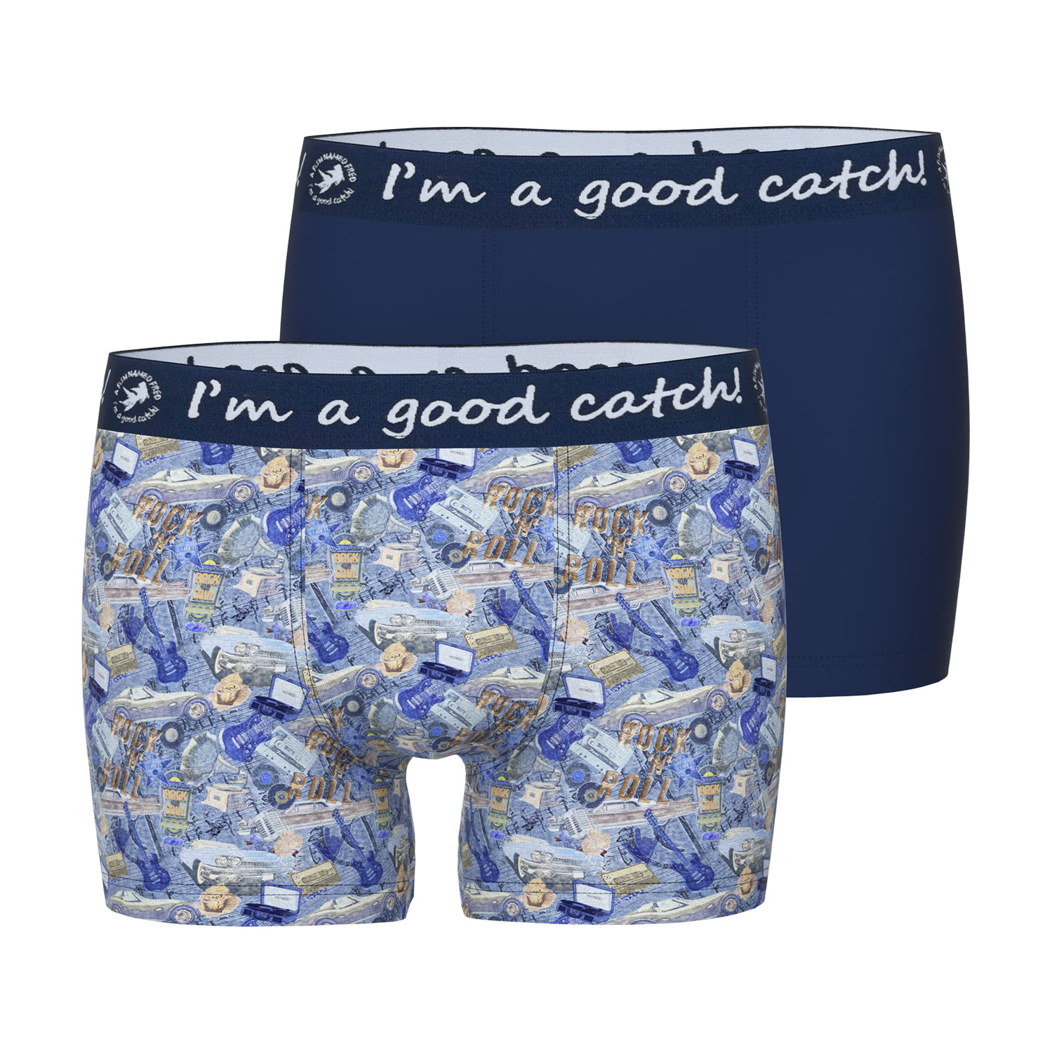 A Fish named Fred Boxershorts 2-pack Rock en Roll