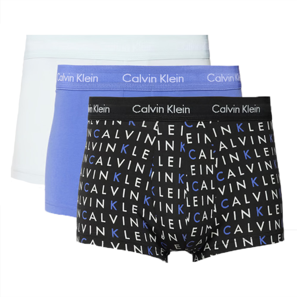 Calvin Klein Short low rise 3-pack blue-paars