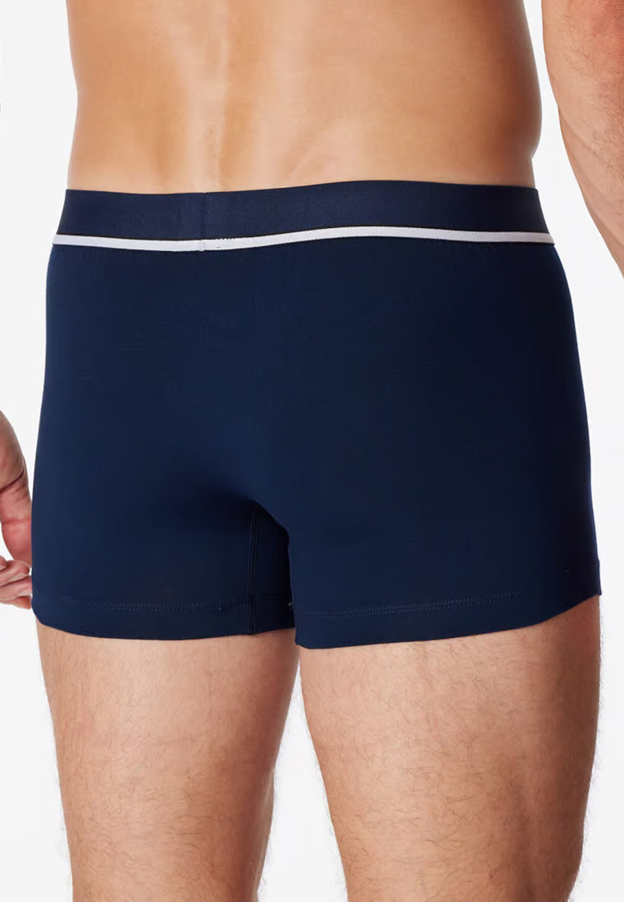 Schiesser Boxershorts 95/5 3-pack grijs-blauw-zwart