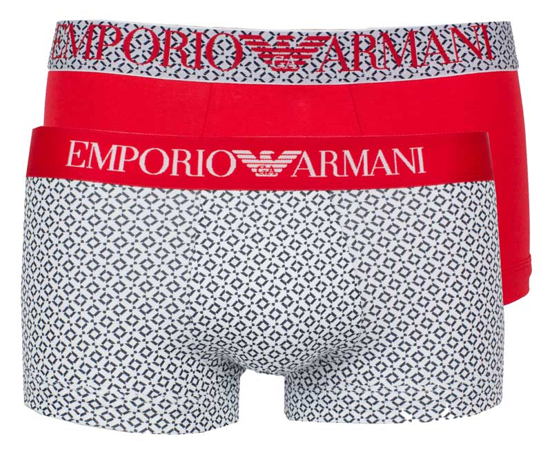 Armani short EA 2-pack print