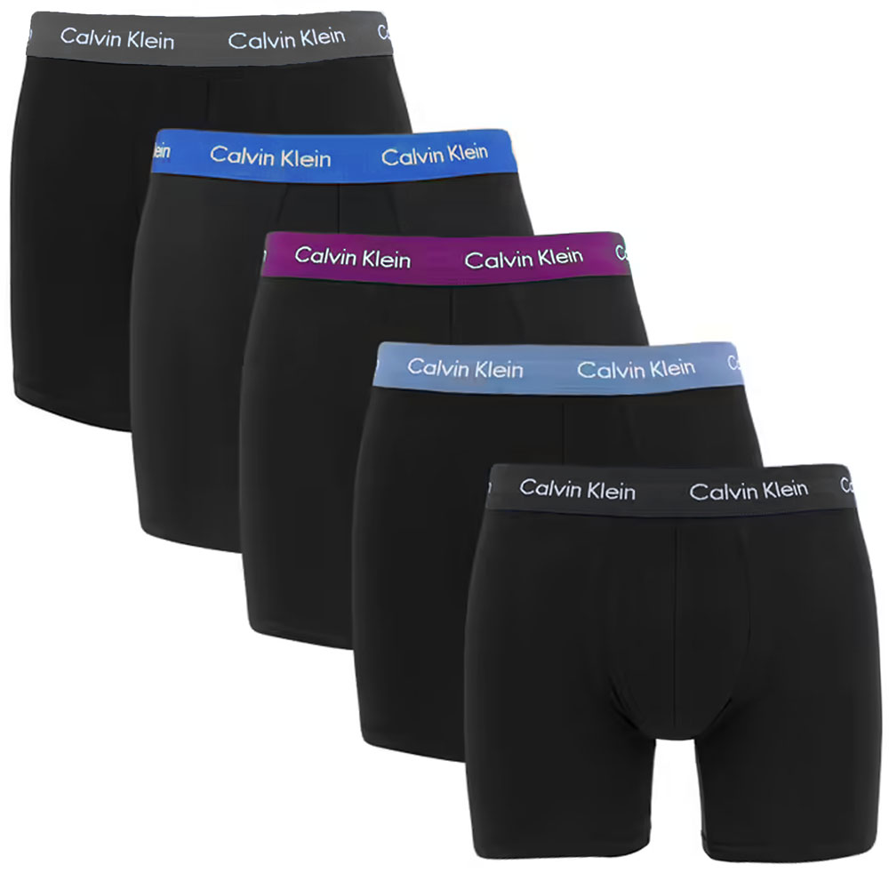 Calvin Klein Boxershort long 5-pack zwart