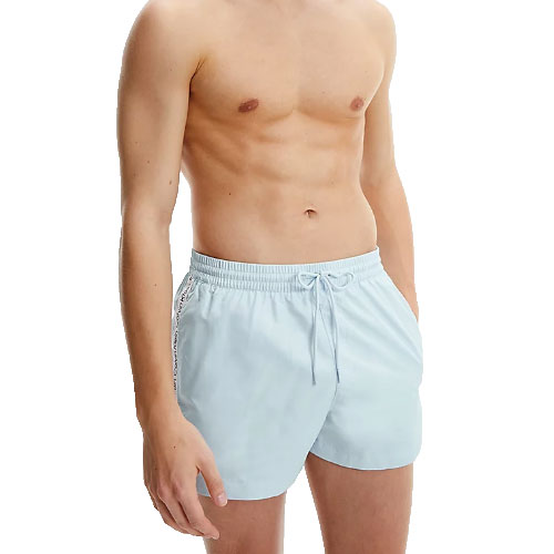 Calvin Klein Zwemshort lichtblauw met logoband