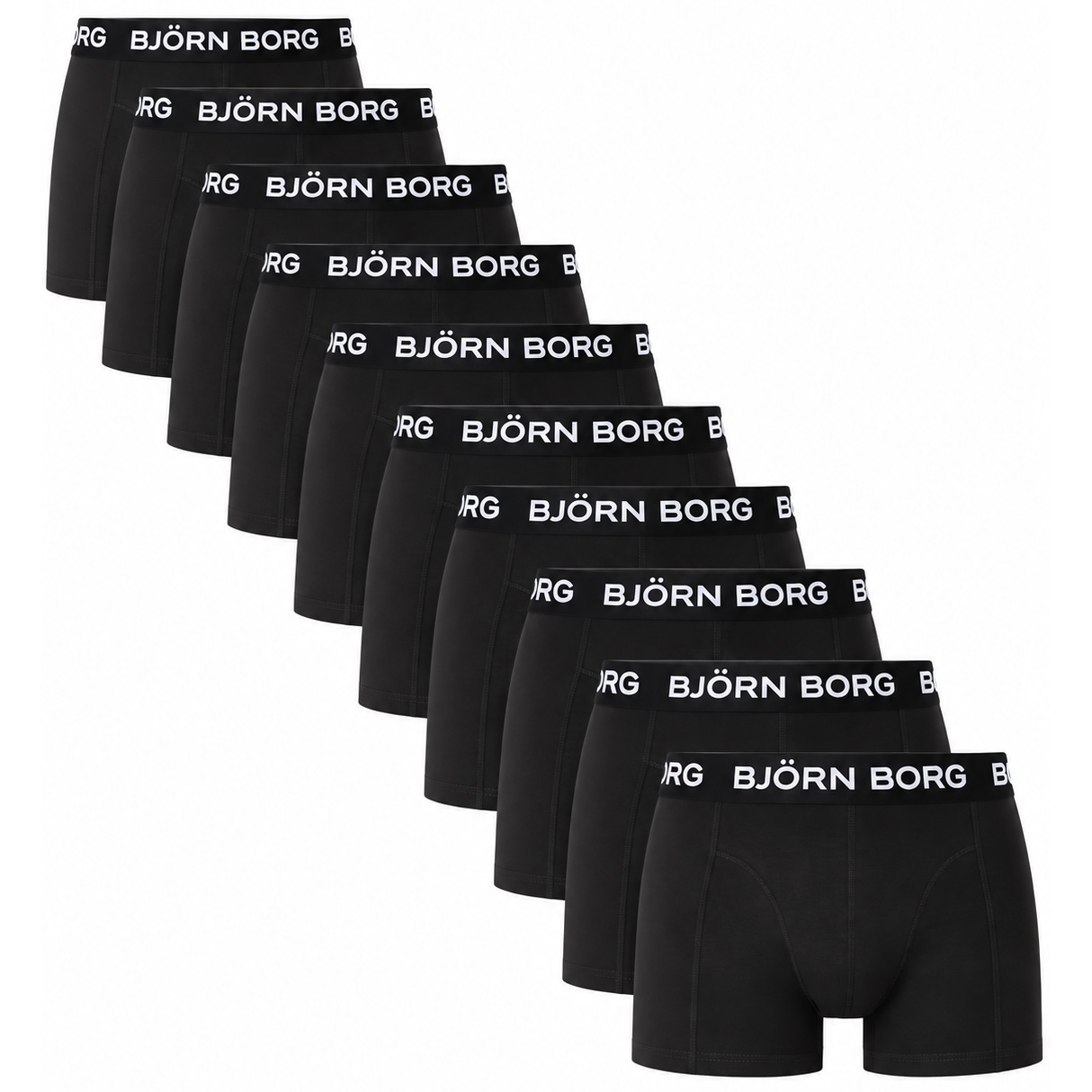 Bjorn Borg boxershorts cotton stretch 10-pack zwart