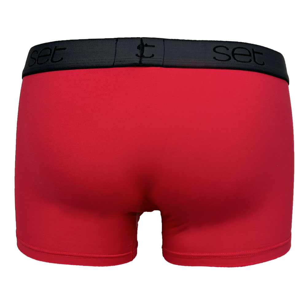 Set look Boxershort- trunk microfiber rood