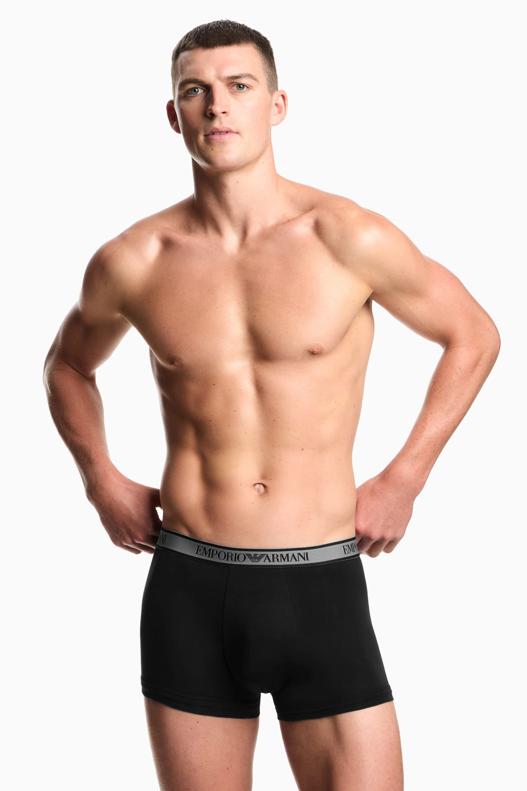 Armani trunk - short – 3-pack met Logo zwart grijs