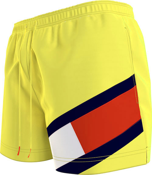 Tommy-Hilfiger-Zwemshort-Geel-zij