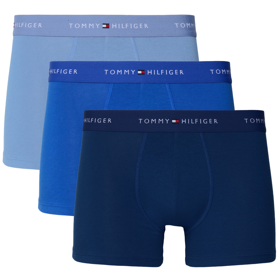 Tommy Hilfiger Signature microfiber boxers -trunks 3-pack blauw