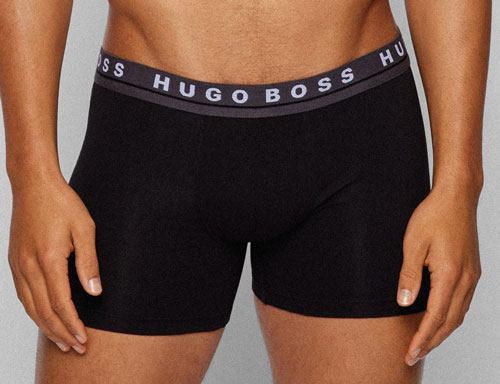 Hugo Boss 3-pack boxershorts voorkant grijs