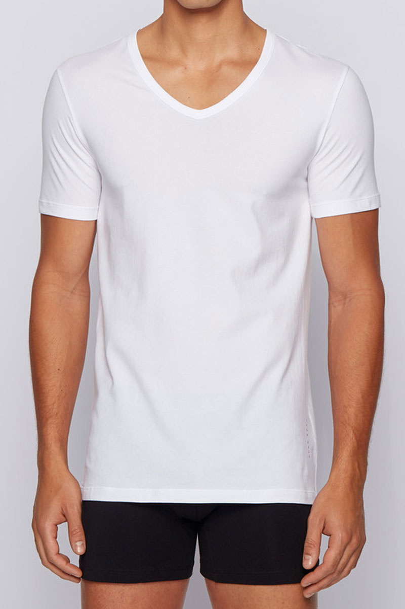 Hugo Boss V-shirt stretch slim fit 2-Pack