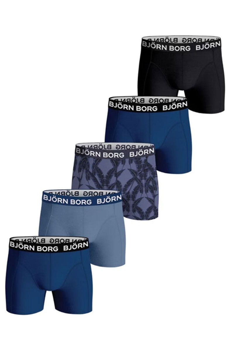 boxershorts Boys 5-pack blauw met printje 