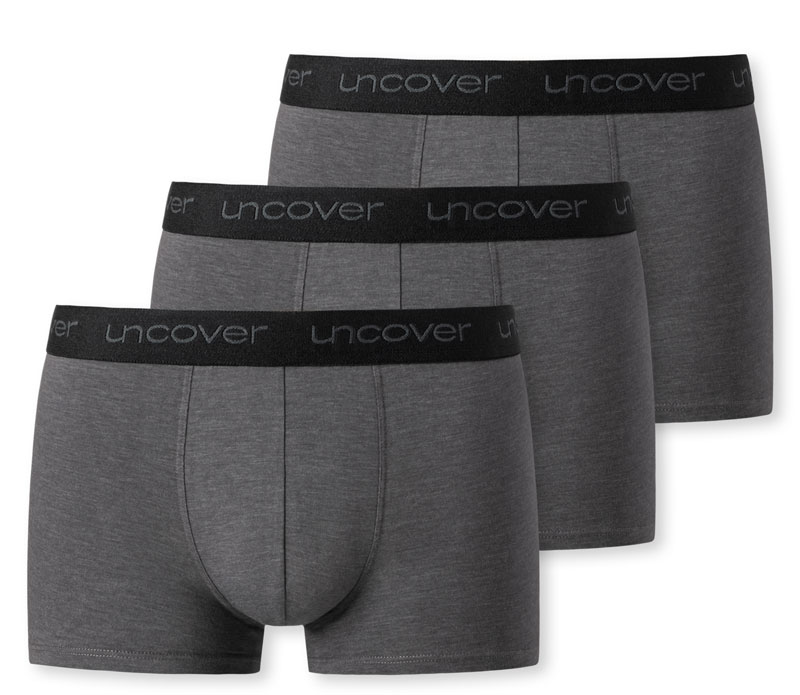 Schiesser Uncover Function boxershorts 3-pack grijs