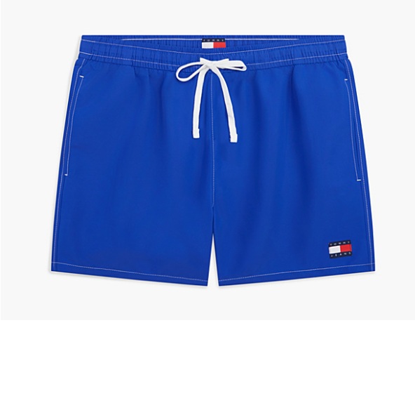 Tommy Jeans zwemshort met Heritage logo Fizzy blue