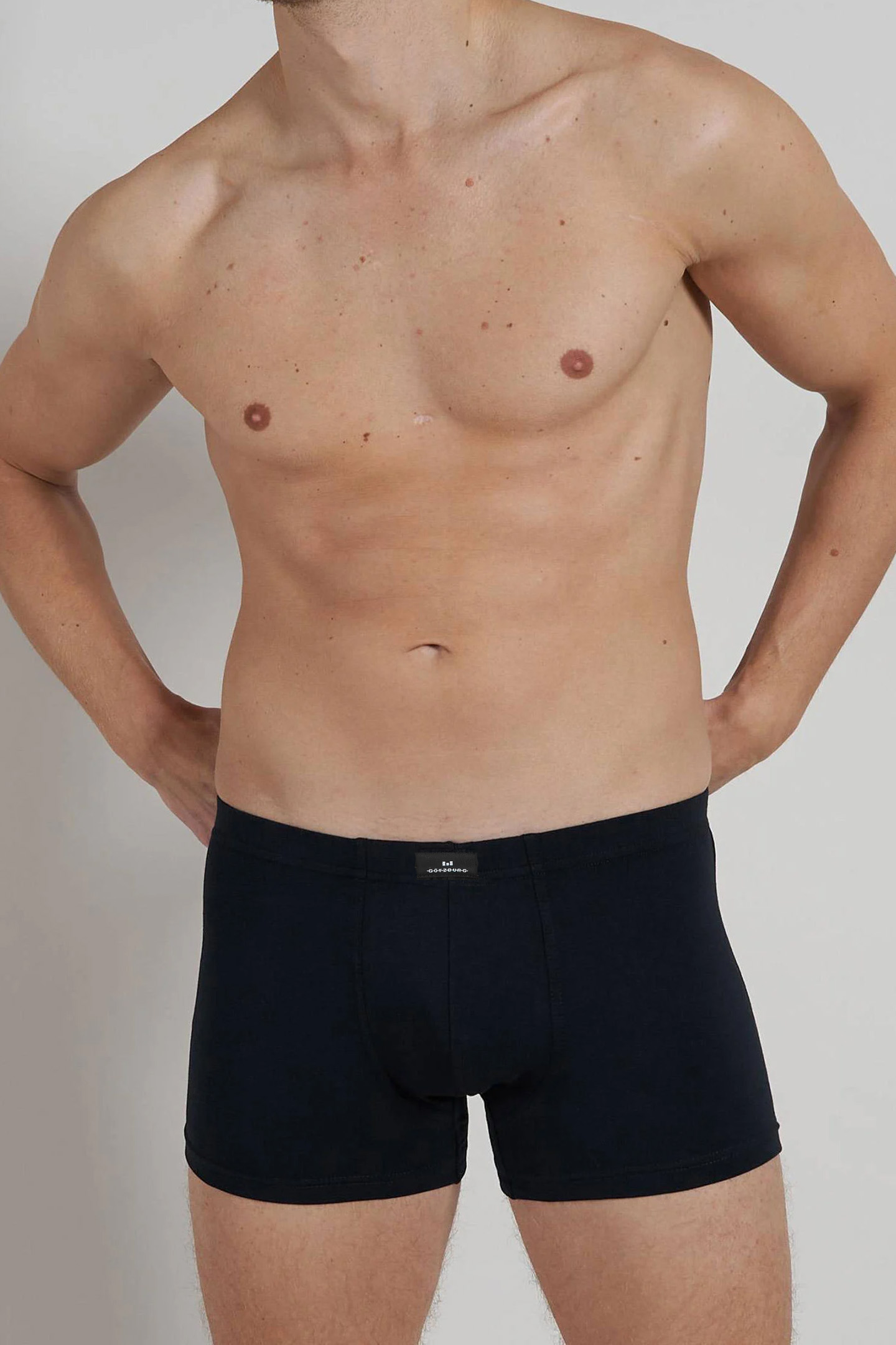 Gotzburg boxershorts stretch cotton 3-pack zwart 