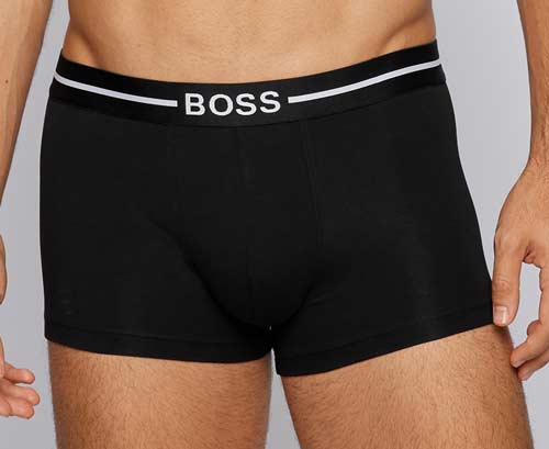 Hugo Boss boxershorts zwart voorkant