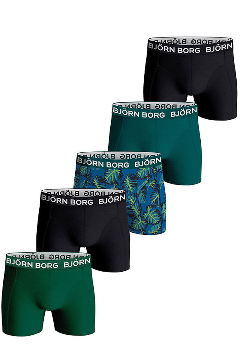 boxershorts Boys 5-pack groen met printje