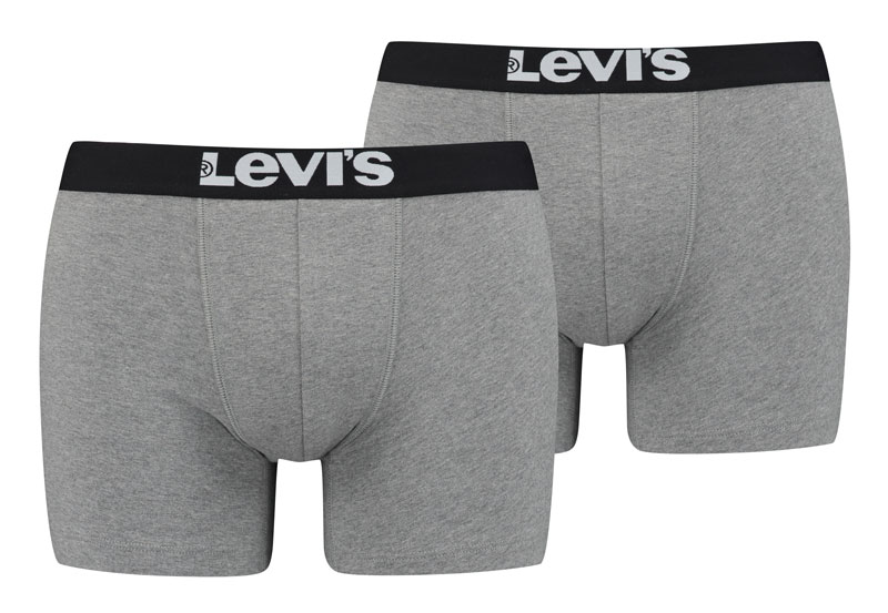 Levis boxershorts 2-pack grijs