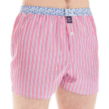 McAlson Boxer met binnenbroek roze-wit gestreept