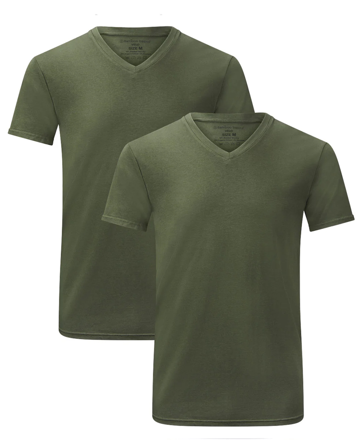 Bamboo basics T-shirts Velo 2-pack khaki 