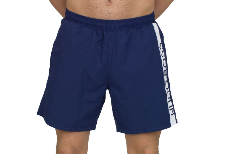 Hugo Boss zwemshort Dolphin blauw voorkant