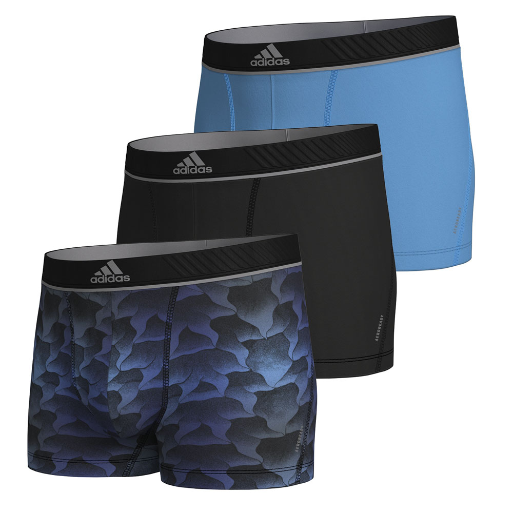 Adidas boxershorts active microfiber flex 3-pack blue