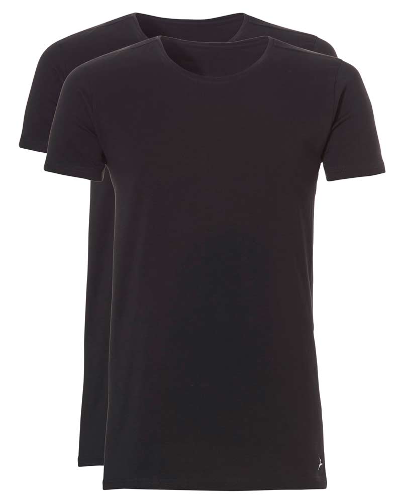 Ten Cate T-shirts 2-pack zwart long