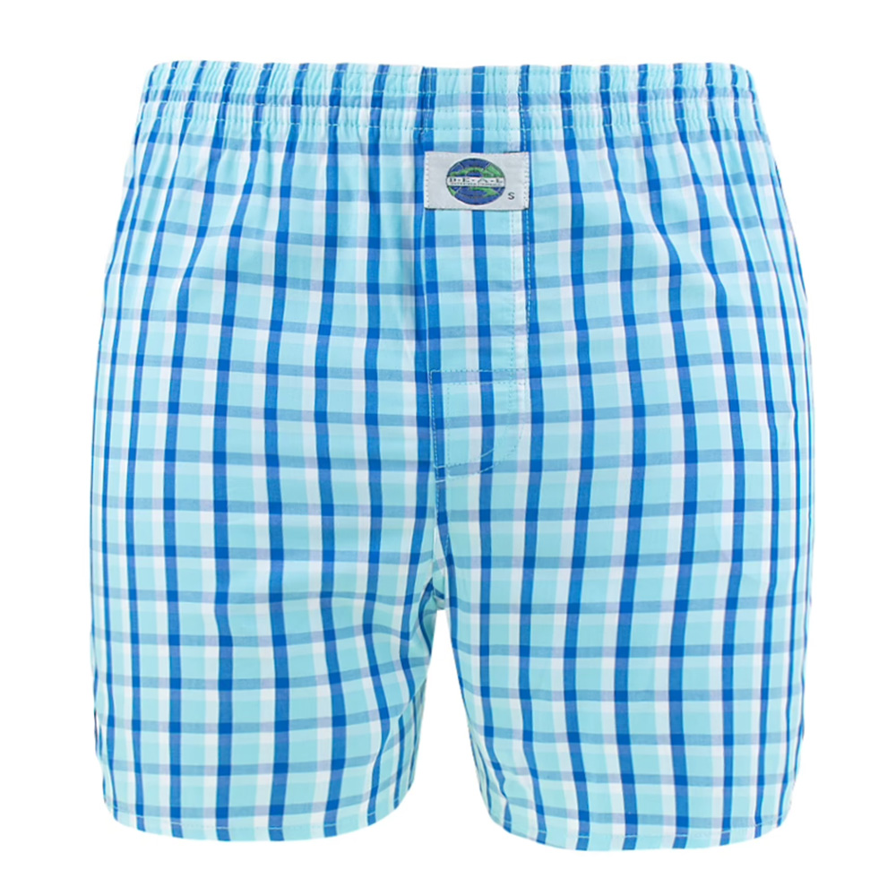 Deal Boxer wijd blue met ruitje
