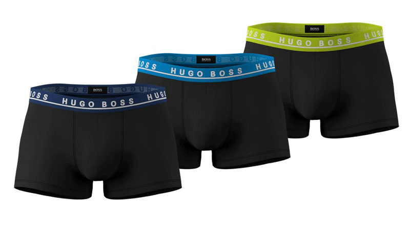 Hugo Boss boxershorts 3-pack zwart-multi