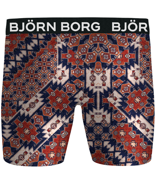 Bjorn Borg performance 3pack rood print blauw