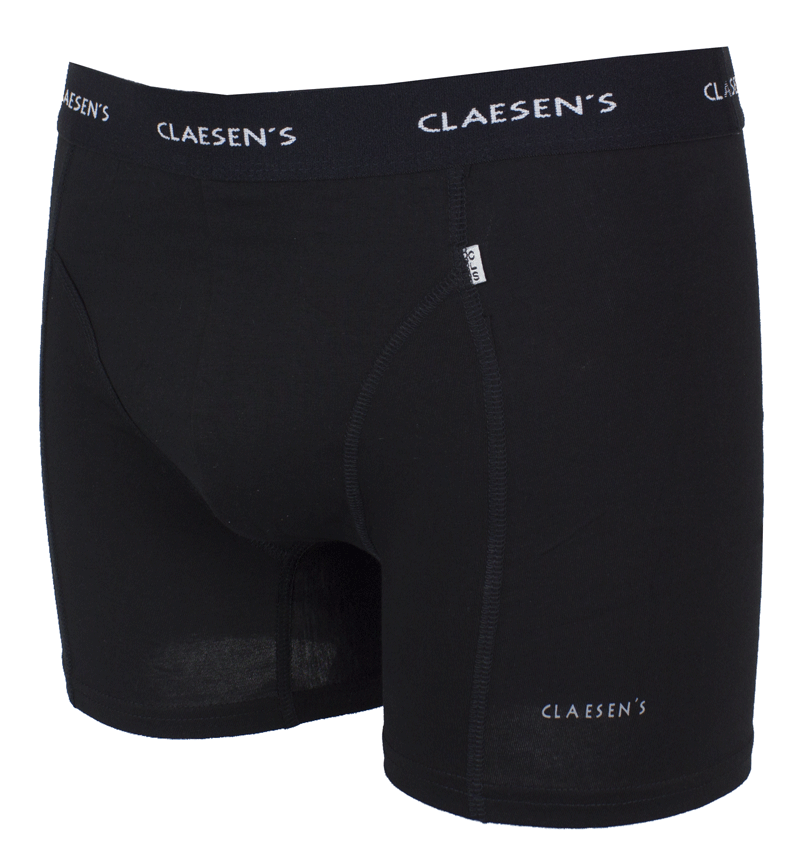 Claesens boxershorts zwart Boston zijkant