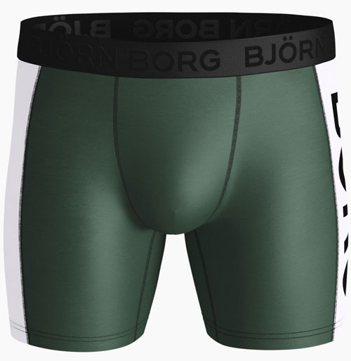 Bjorn Borg boxershort Textured block 3-pack groen