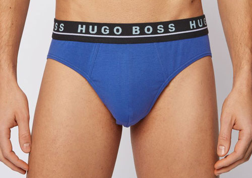 Hugo Boss slips heren stretch katoen blauw voorkant