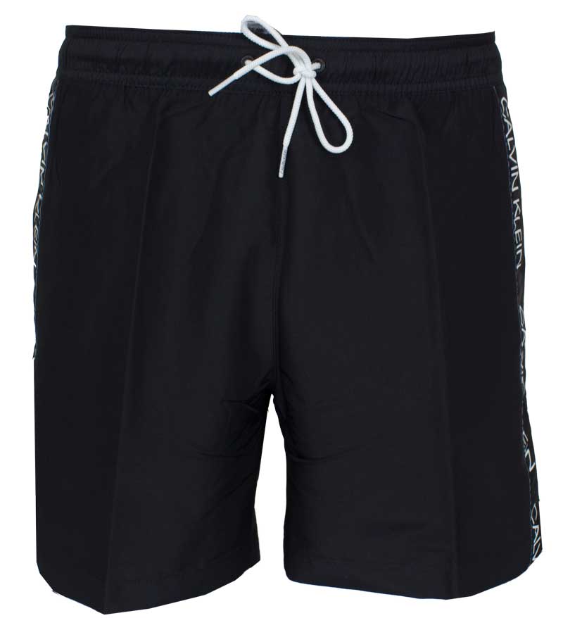 Calvin Klein Medium drawstring zwemshort zwart