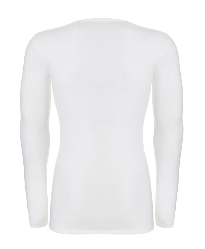 Ten Cate V-shirt Thermo wit achterkant