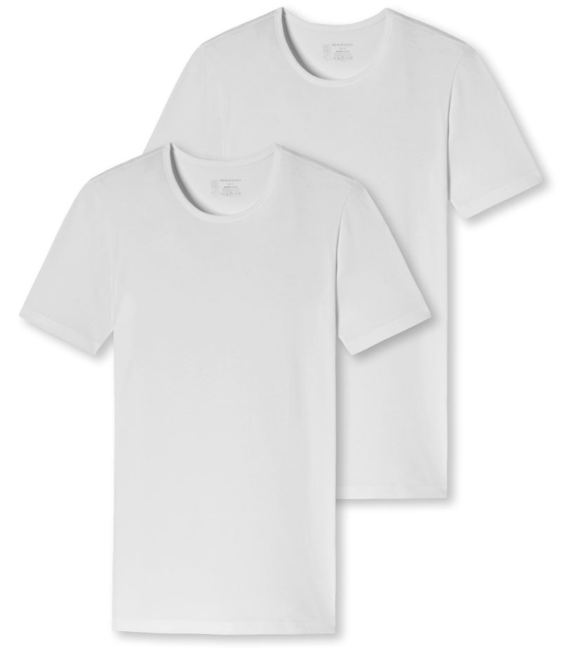 Schiesser T-shirts wit 95-5 2-pack