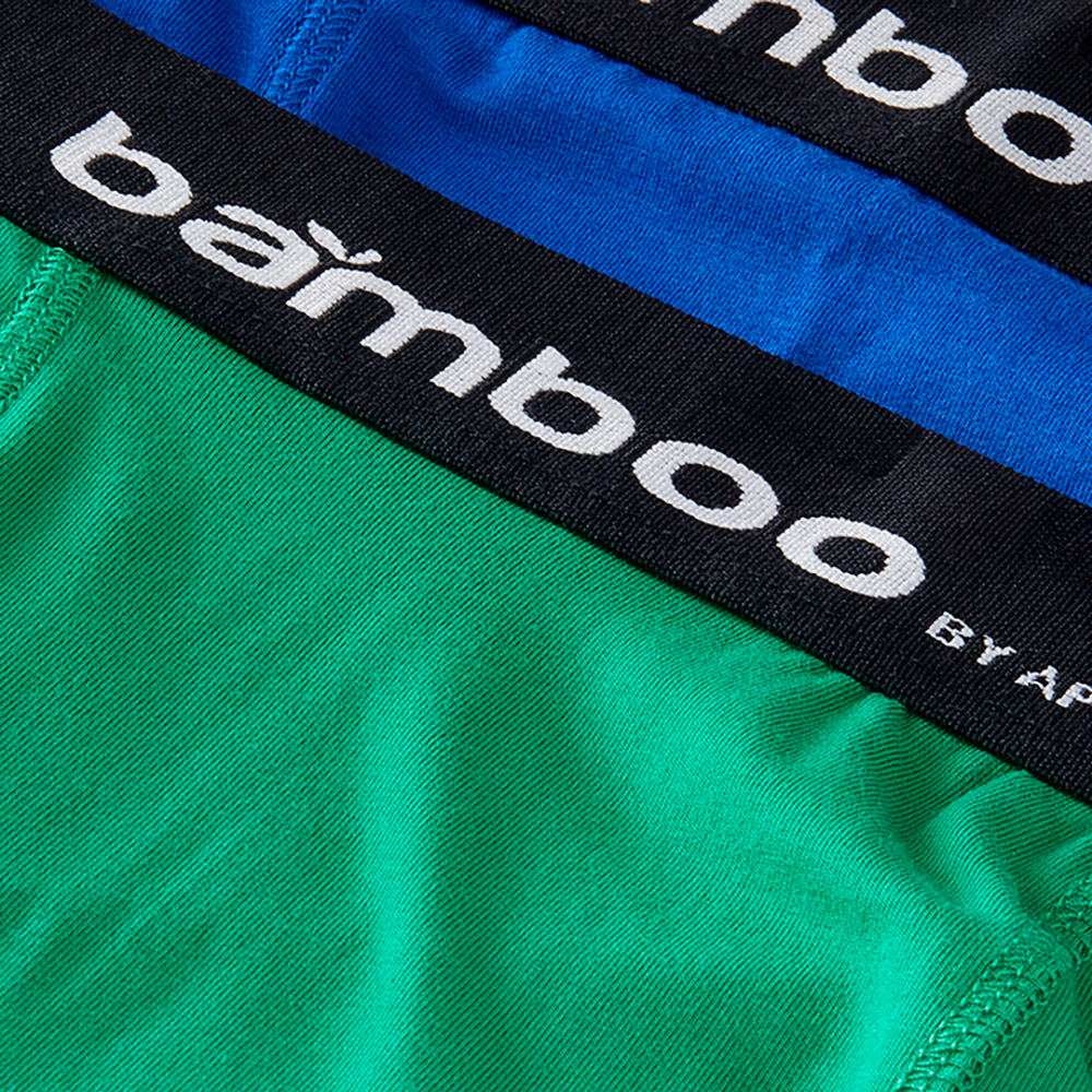 Apollo Bamboo boxershorts 2-pack groen-blue