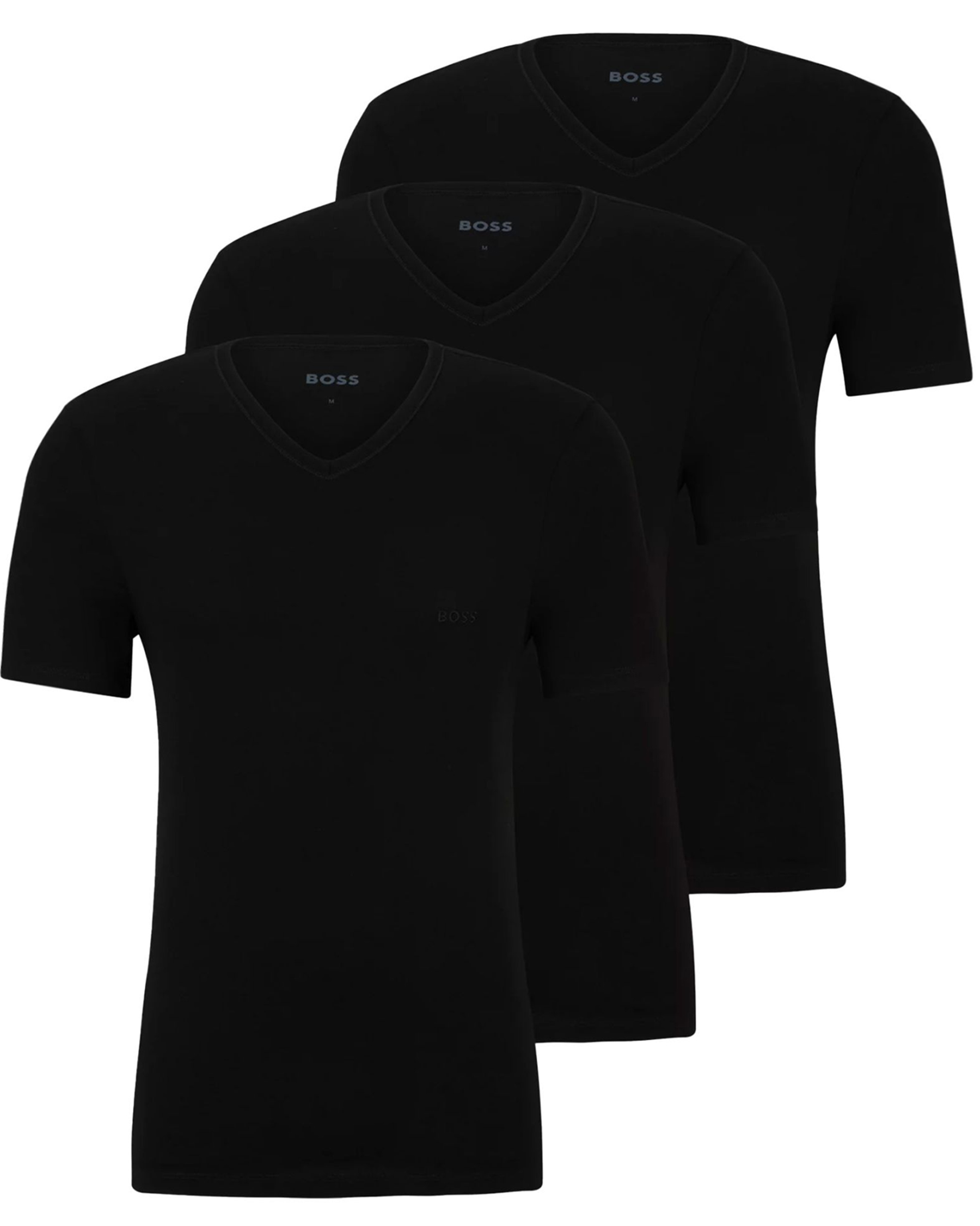Boss T-shirts V-hals Classic 3-pack zwart